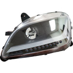 ( PAIR ) AFTERMARKET PETERBILT 579 , 587 HEADLIGHT WITH LED HALO +  LED LOW BEAM  BULBS