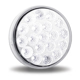 4" Dual Revolution Red Stop, Turn & Tail to White Back-Up LED Light