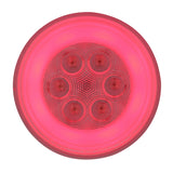 21 LED 4" "GLO" Stop, Turn & Tail Light - Red LED/Clear Lens