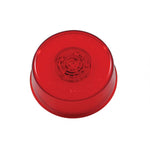 6 LED 2" "GLO" Light Clearance/Marker Light - Red LED/Red Lens