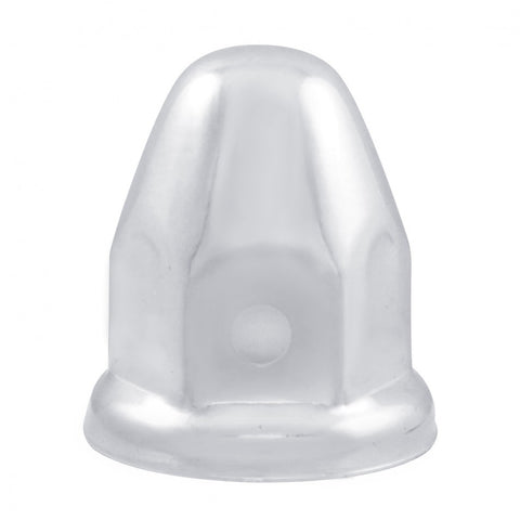 1 1/2" x 2 1/4" Chrome Steel Bullet Nut Cover w/ Flange