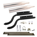 HALF FENDER MOUNTING KIT WITH ADJUSTABLE REAR S SHAPE BRACKET ( BRACKETS ONLY )
